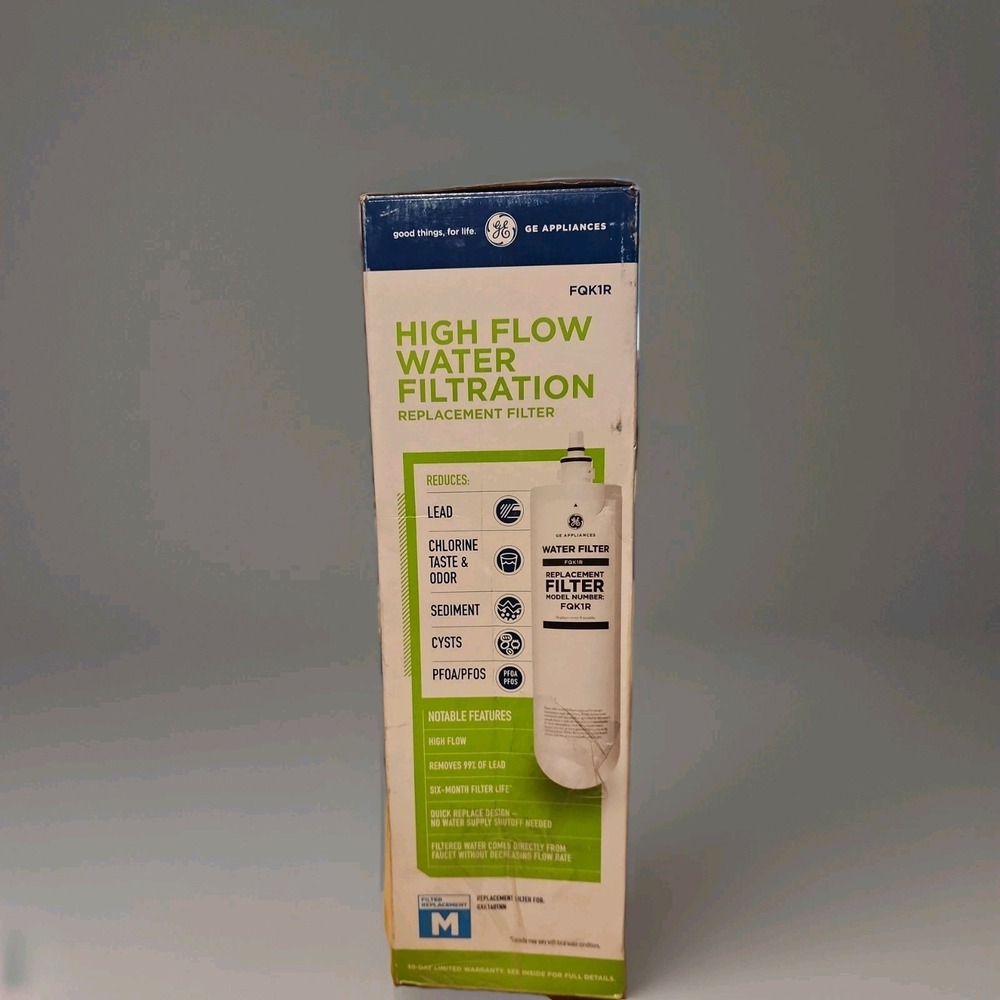 GE FQK1R High Flow Water Filtration Under Sink Replacement Filter New